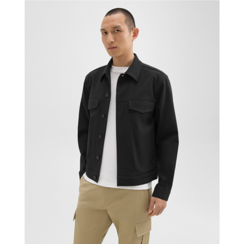 Theory River Trucker Jacket in Neoteric Twill