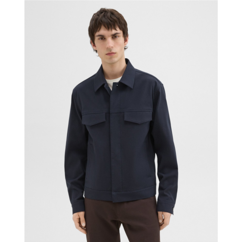 Theory River Trucker Jacket in Neoteric Twill