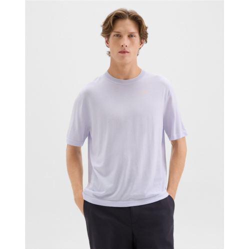 Theory Relaxed Tee in Regal Wool