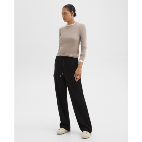 Theory Track Pant in Double-Knit Jersey