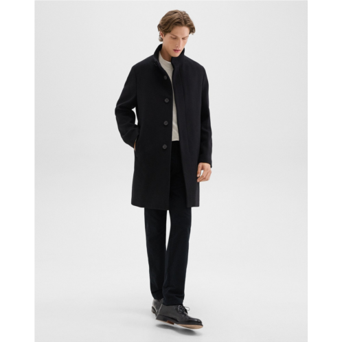 Theory Belvin Coat in Recycled Wool-Blend Melton