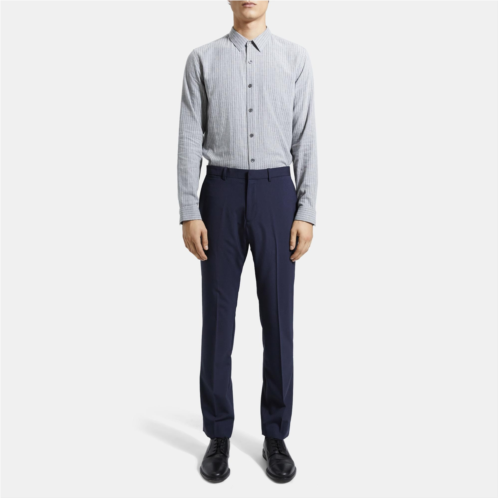 Theory Straight-Fit Suit Pant In Fine Wool