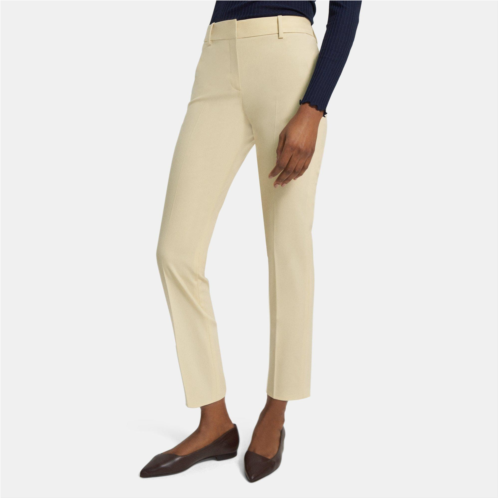 Theory Slim Cropped Pant in Stretch Wool