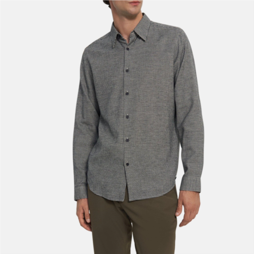 Theory Standard-Fit Shirt in Overdyed Gingham Cotton