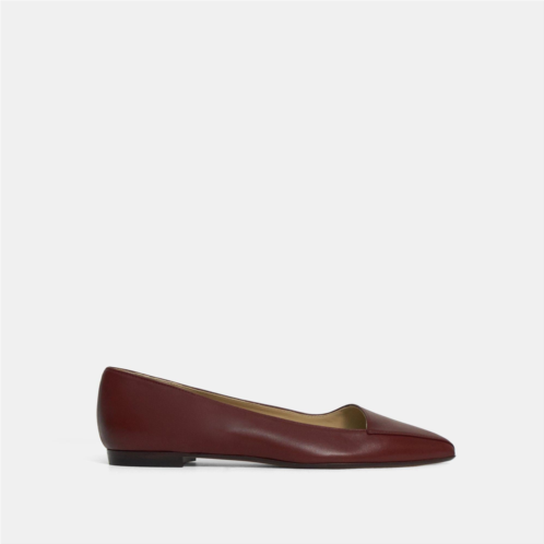 Theory Pointed Flat in Leather