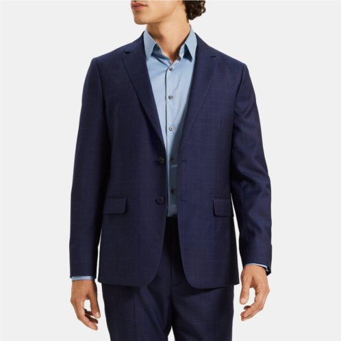 Theory Unstructured Blazer in Plaid Wool