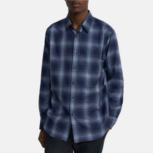Theory Standard-Fit Shirt in Cotton Flannel