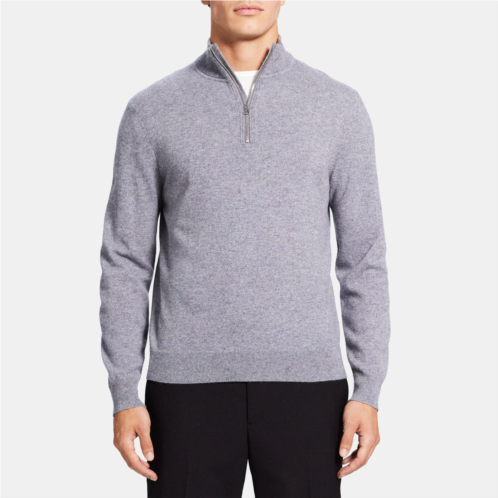 Theory Quarter-Zip Sweater in Cashmere