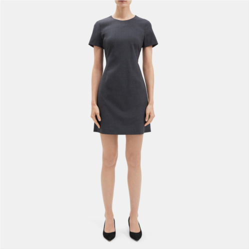 Theory Sheath Dress in Stretch Wool