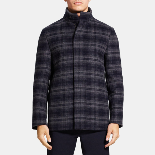 Theory Stand-Collar Jacket in Stretch Melton Wool