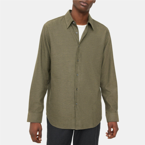 Theory Long-Sleeve Shirt in Cotton Flannel