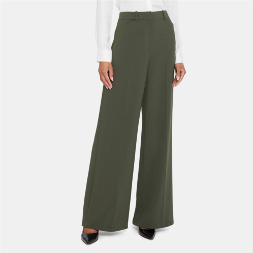 Theory Wide-Leg Pant in Crepe