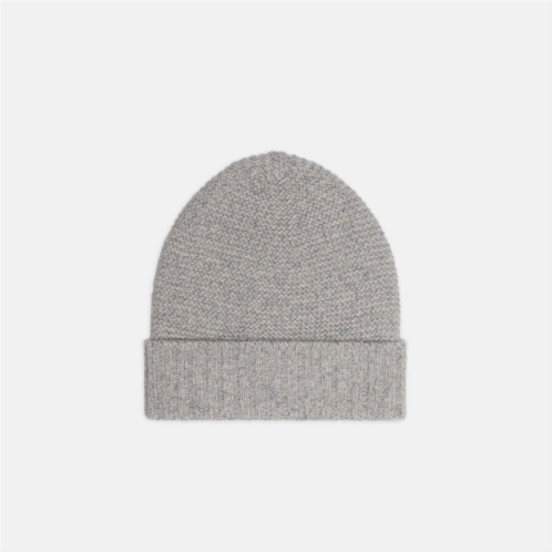 Theory Beanie in Ribbed Cashmere