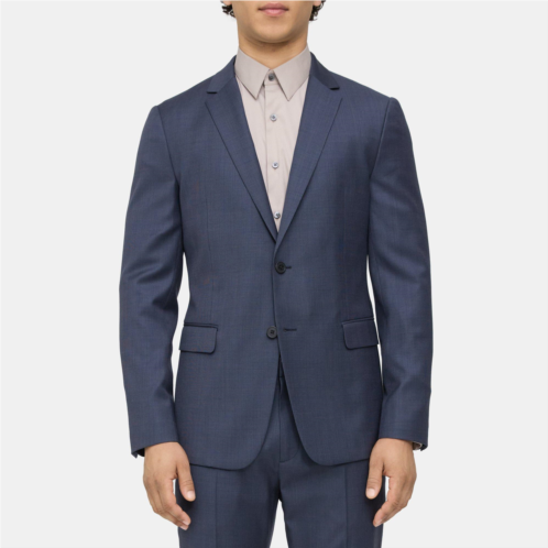 Theory Unstructured Suit Jacket in Grid Wool