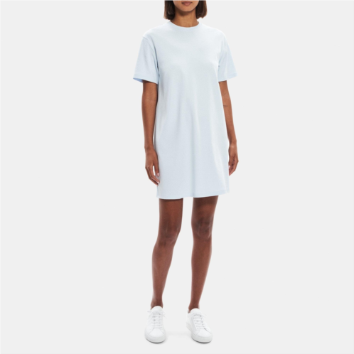 Theory Perfect T-Shirt Dress in Striped Cotton Jersey