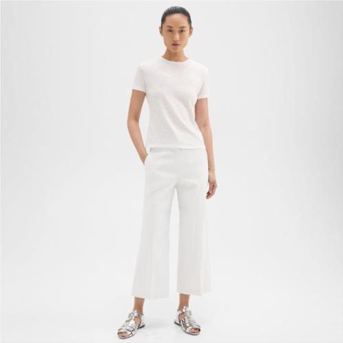 Theory Wide Crop Pant in Good Linen