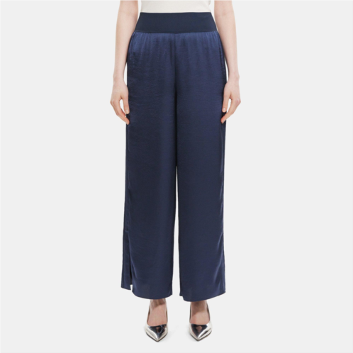Theory Slit Pull-On Pant in Silky Poly