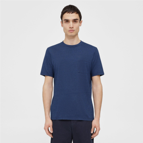 Theory Pocket Tee in Cotton-Modal