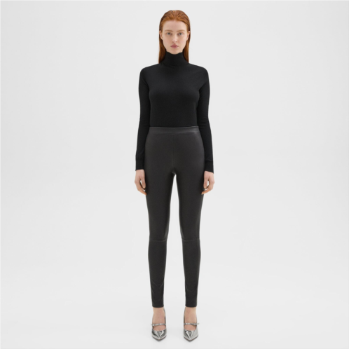 Theory High-Waist Legging in Leather