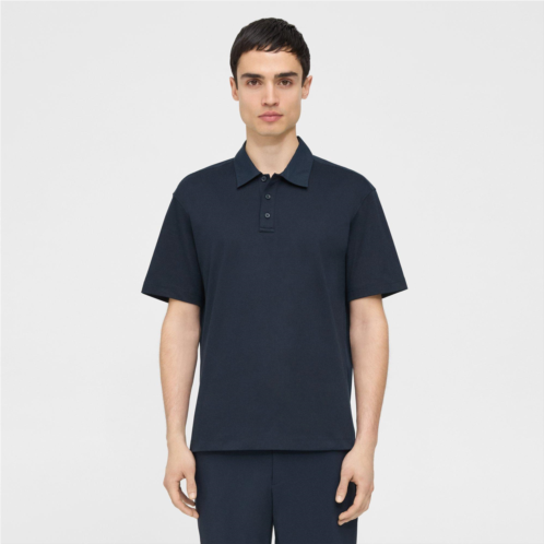Theory Combo Polo in Cotton Jersey