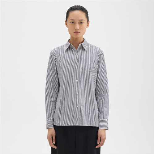 Theory Straight Shirt in Cotton