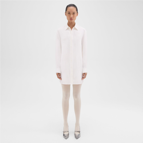 Theory Button-Up Tunic in Crepe