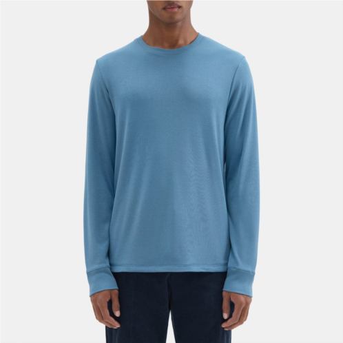 Theory Relaxed Long-Sleeve Tee in Modal Jersey