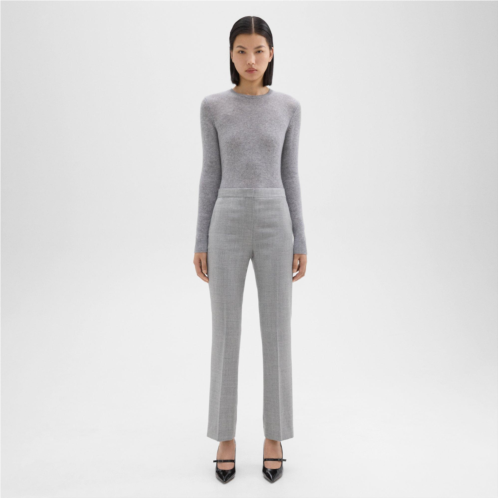 Theory Slim-Straight Pant in Melange Sleek Flannel