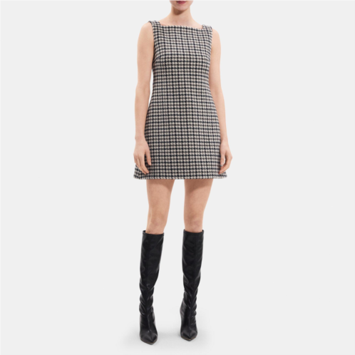 Theory Shift Dress in Wool Tweed