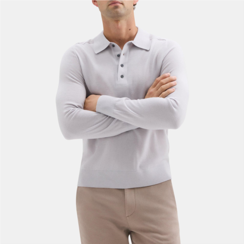 Theory Polo Sweater in Merino Wool