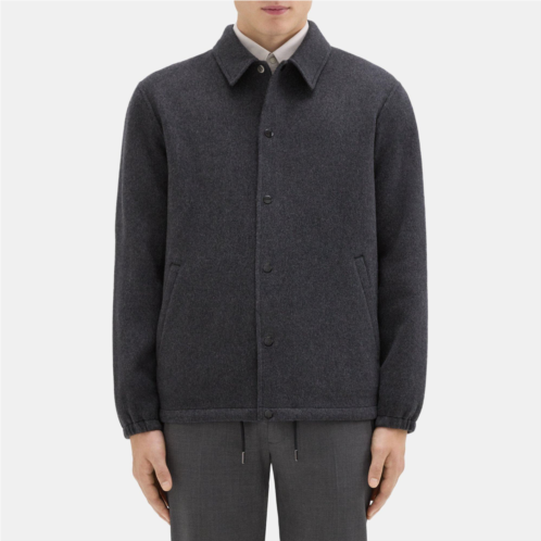 Theory Classic Coaches Jacket in Double-Face Wool-Cashmere