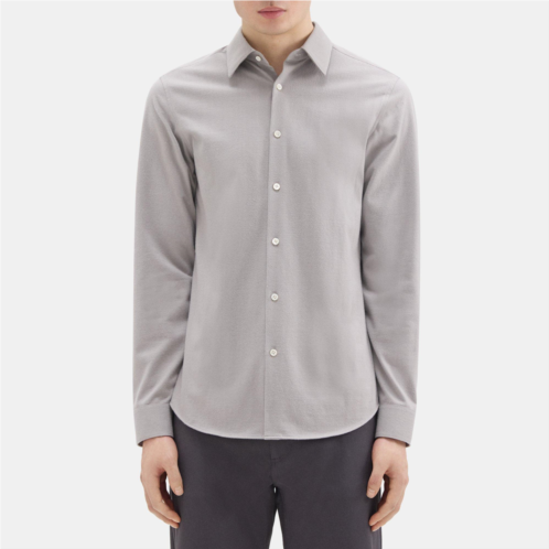 Theory Standard-Fit Shirt in Cotton Flannel