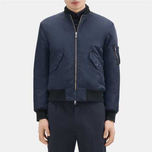 Theory Bomber Puffer Jacket in Recycled Nylon