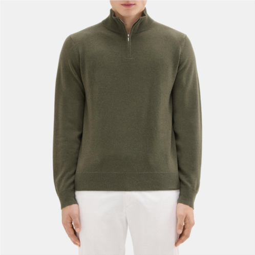 Theory Quarter-Zip Sweater in Cashmere