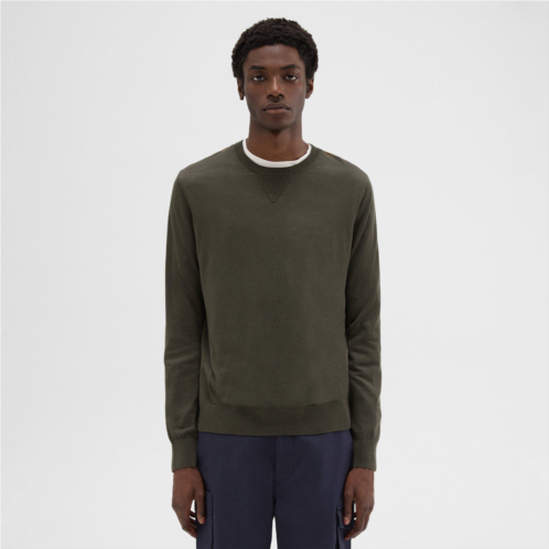 Theory Nylon-Wool Combo Sweater