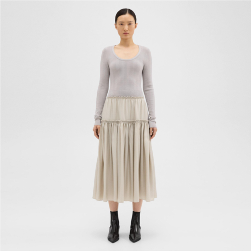 Theory Wool-Viscose Combo Dress
