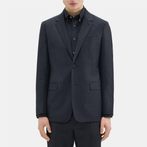 Theory Structured Blazer in Wool Flannel