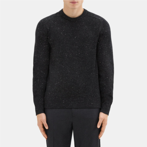Theory Crewneck Sweater in Donegal Wool-Cashmere
