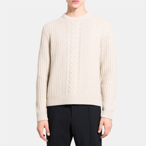 Theory Crewneck Sweater in Cable Knit