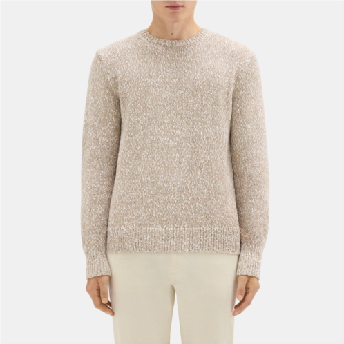 Theory Crewneck Sweater in Heathered Cotton