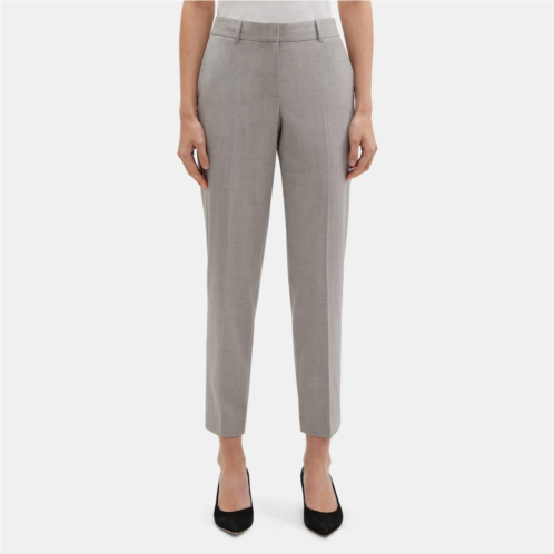 Theory Classic Crop Pant in Stretch Wool Melange