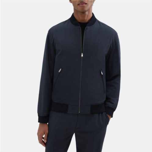 Theory Tailored Bomber Jacket in Stretch Wool