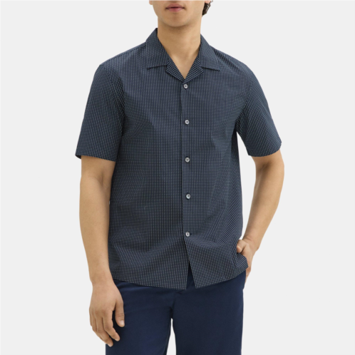 Theory Short-Sleeve Camp Shirt in Cotton