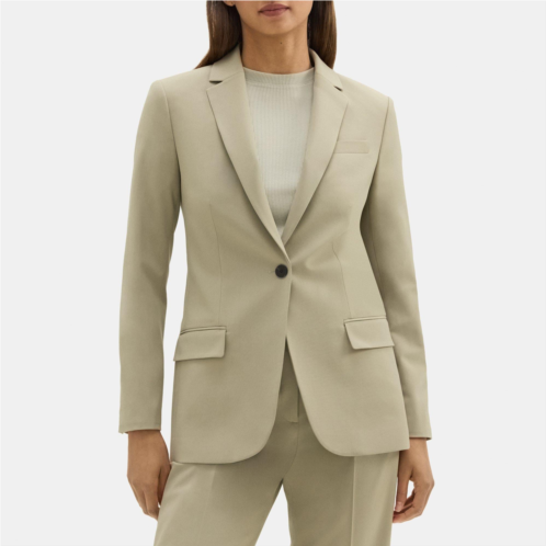 Theory Fitted Blazer in Stretch Wool