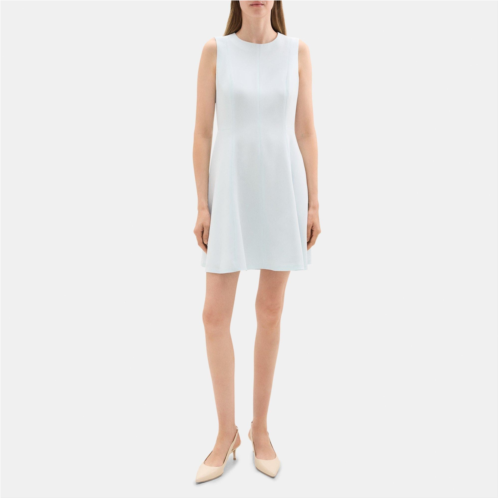 Theory Sleeveless Fit-and-Flare Dress in Crepe