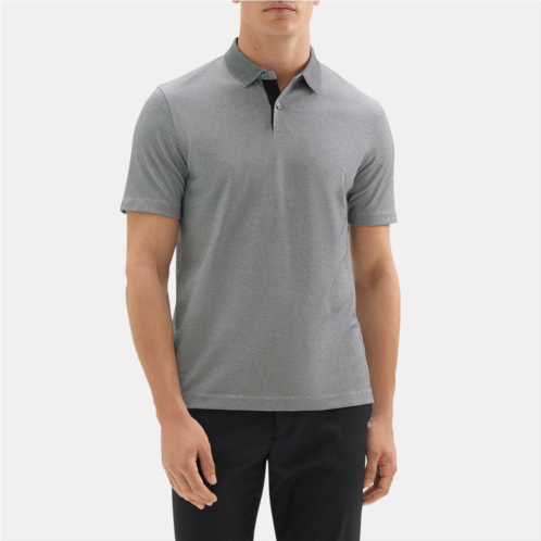 Theory Standard Polo in Cotton-Blend Jacquard