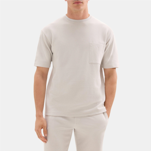 Theory Relaxed Short-Sleeve Tee in Stretch Cotton