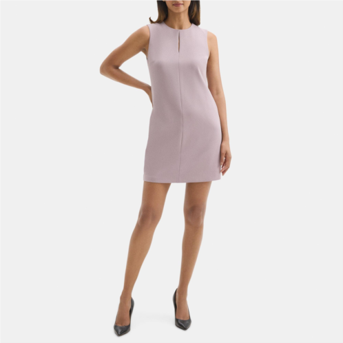 Theory Sleeveless Shift Dress in Crepe