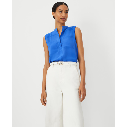 Anntaylor Petite Sleeveless Camp Shirt