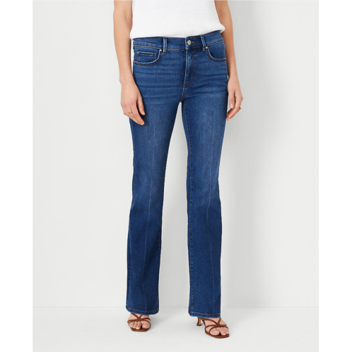 Anntaylor Petite Mid Rise Boot Cut Jeans in Classic Mid Wash - Curvy Fit